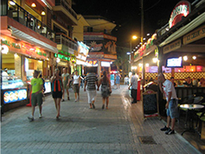 Hersonissos at night